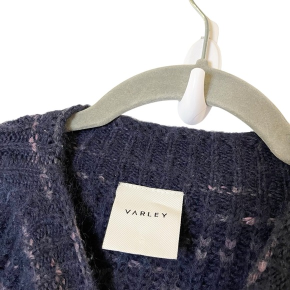 VARLEY sweater Oversized Mockneck Pullover Cozycore Outdoor Wool blend Knit S - Picture 5 of 6